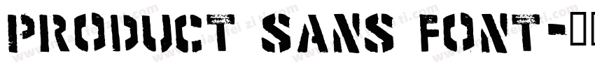 Product Sans Font字体转换